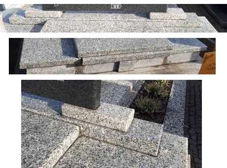 granit biały płyty na parapety lub schody lub pomnik
