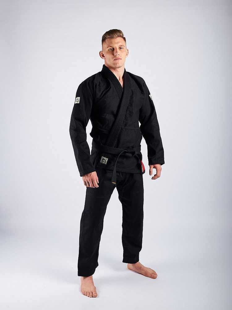 MANTO KIMONO GI BJJ jiu-jitsu aikido judo base 2.0 czarne