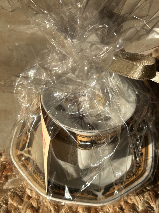 Filiżanka świeczka ozdobna z opakowaniem i dedykacją