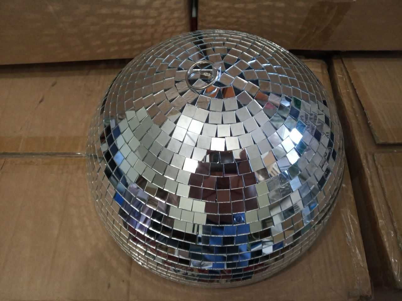 Зеркальная полусфера 30см пластиковая. Диско бол, Disco ball шар