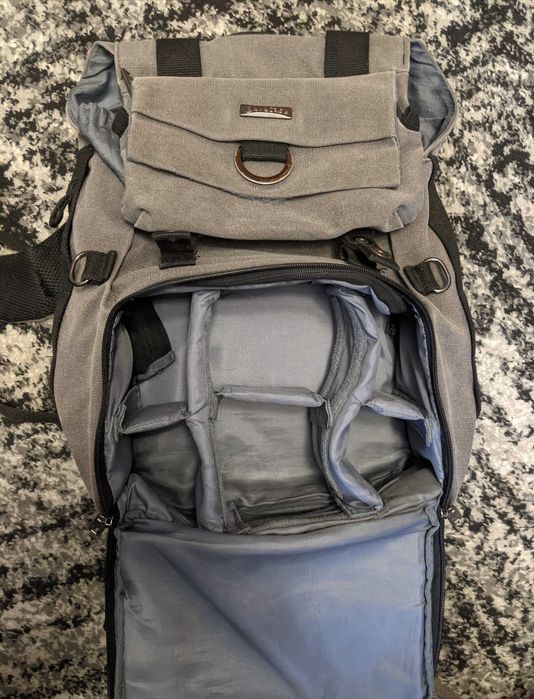 Фоторюкзак, рюкзак для фотоапарата Evecase Canvas DSLR Backpack