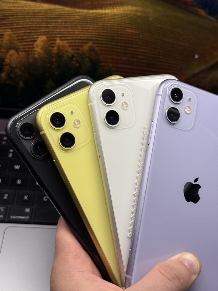 Iphone 11 64/128gb purple, white, yellow, black, надаєм гарантію