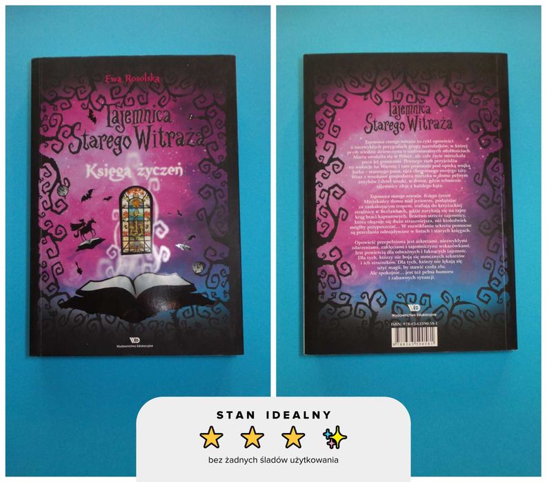 Ewa Rosolska — Księga życzeń. Tajemnica starego witraża (stan idealny)