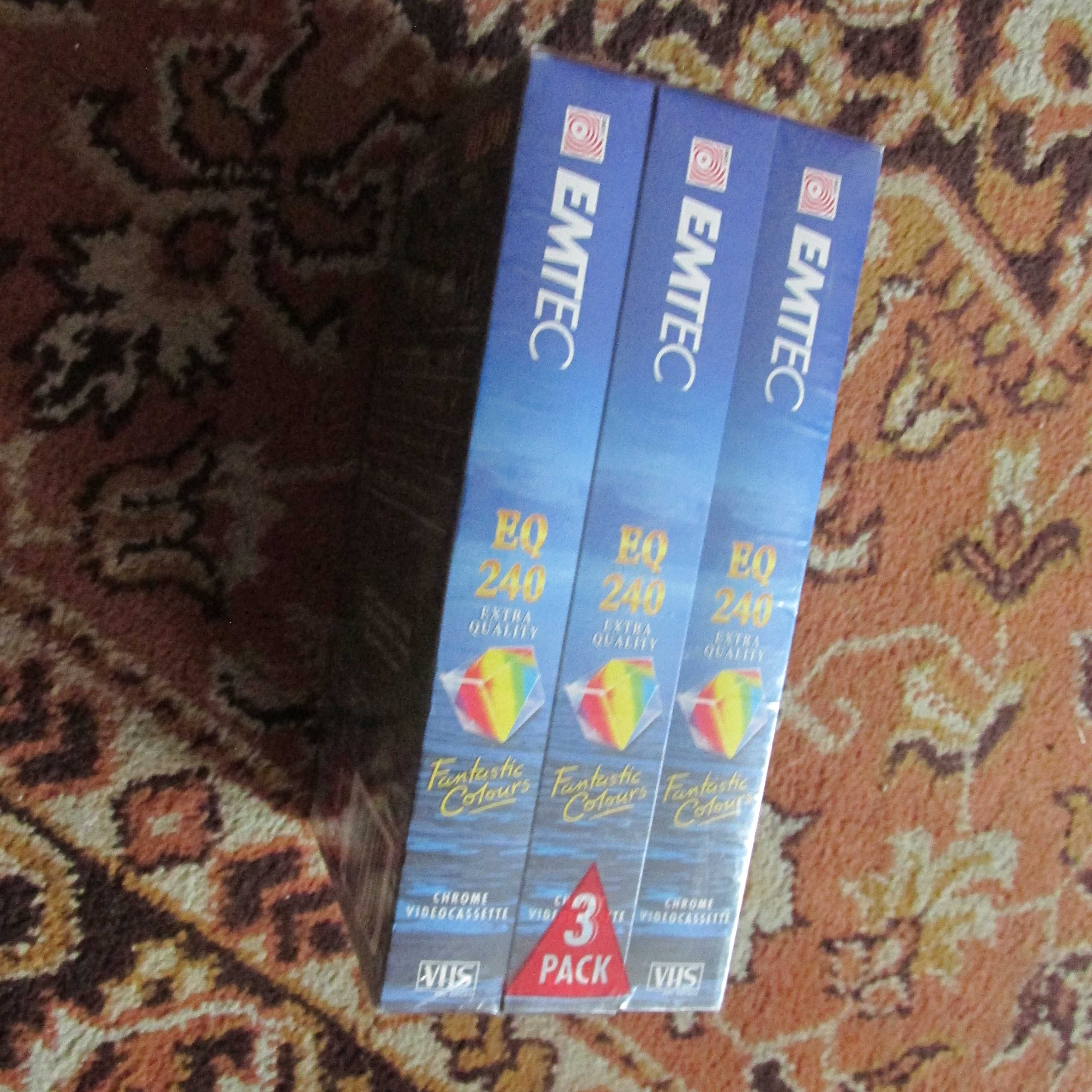 Kasety VHS - nowy 3 pack EMTEC