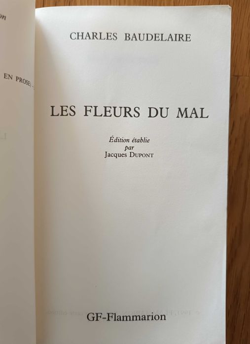 Les Fleurs du Mal - Baudelaire (portes incluídos)