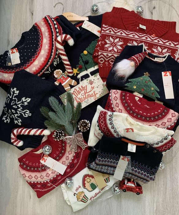 Новорічний светр для хлопчика/дівчинки від 6 міс. до 14 р, бренд Zippy