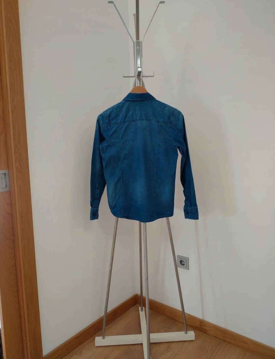 Camisa de ganga azul 12 C&A