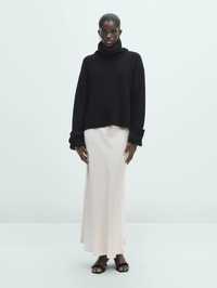 Спідниця юбка сатин в бельевом стиле Massimo Dutti