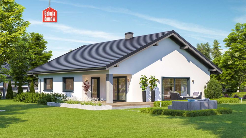 Dom parterowy z garażem oraz dużą działką - Strzyżów / Gbiska