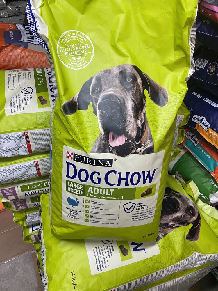 Dog Chow Large Breed Adult з індичкою, 14 кг