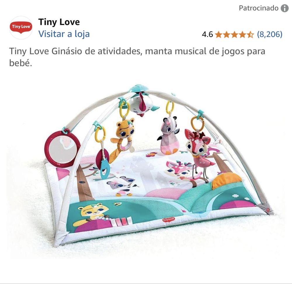 Ginasio bebe tiny love