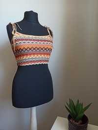 Crop top boho letni na lato M L