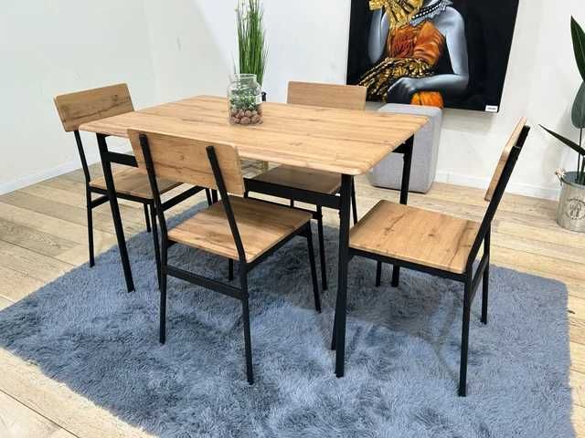 Mesa de madeira e 4 cadeiras - envio grátis