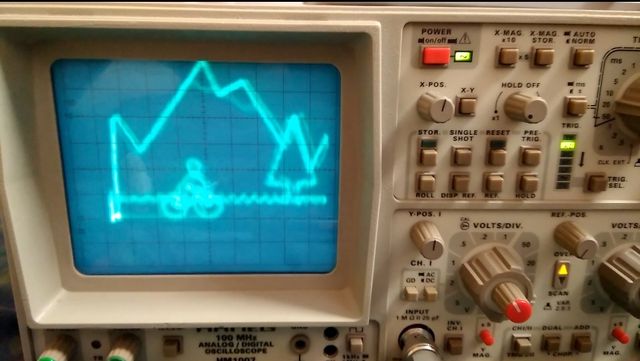 Осциллограф 100MHz Hameg HM1007 аналог+цифра