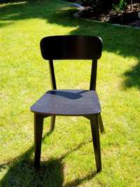 Krzesło/krzesła drewniane czarne LISABO marki IKEA 2 sz