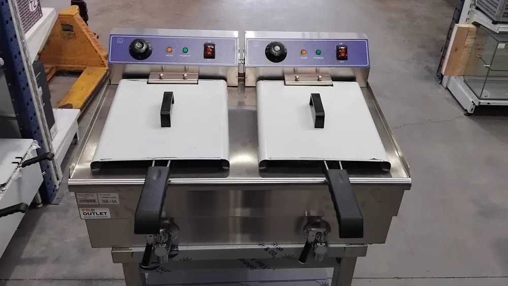 Fritadeira Elétrica Dupla 16+16L - NOVA