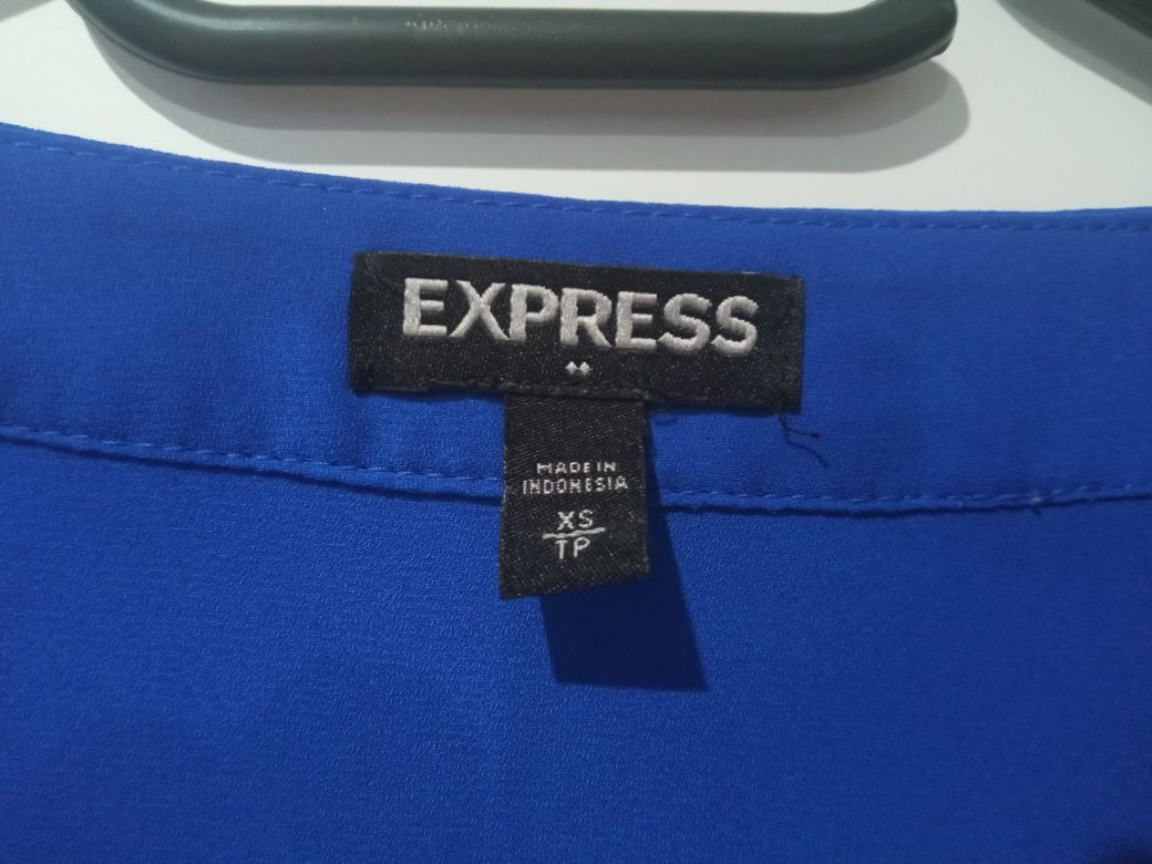Bluzka chabrowa XS S express rękaw 3/4