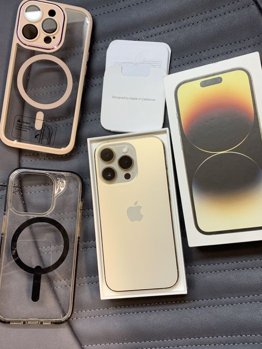 Продам телефон iphone 14 Pro 128gb gold 85%