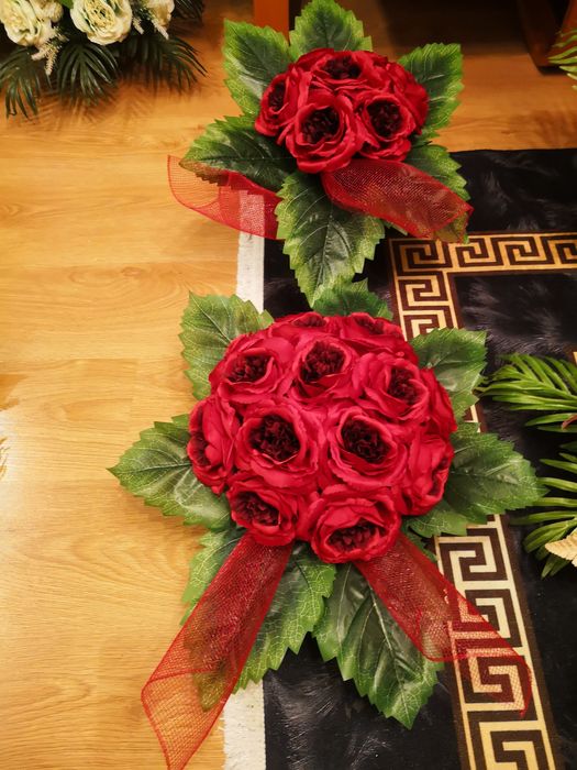 Kompozycja wiązanka na grób obciążona