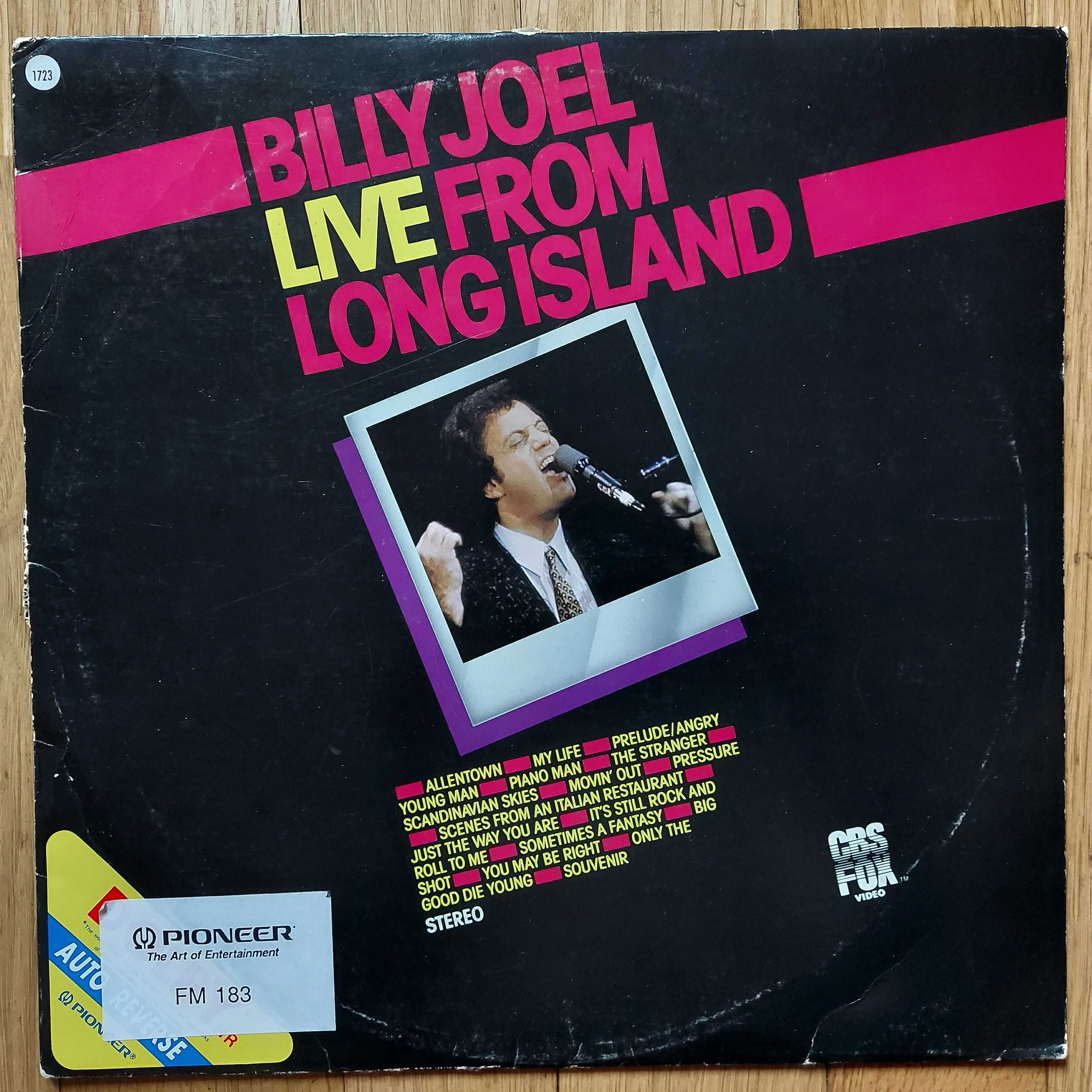 Laserdisc Billy Joel Live From Long Island  1984  US (VG+/VG+)