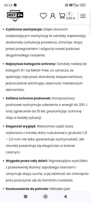 Sandały buty robocze bearfield N04 polstar