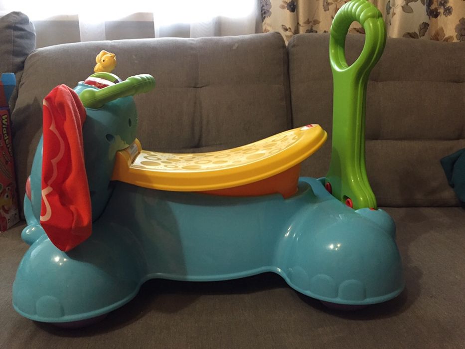 Jeździk chodzik skoczek słonik Fisher Price