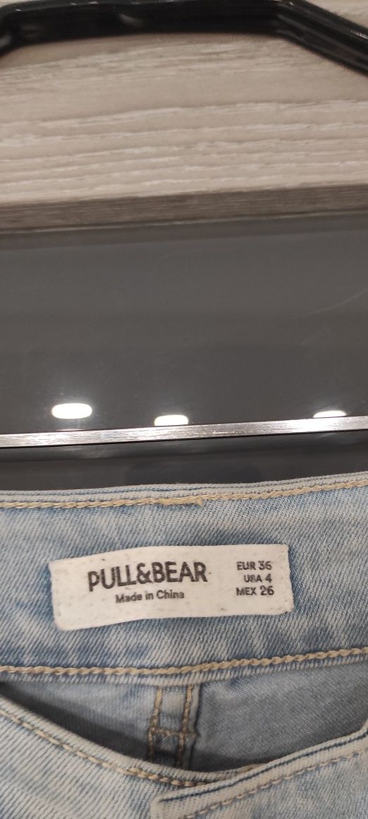 Spodnie jeansowe skinny pull &bear S