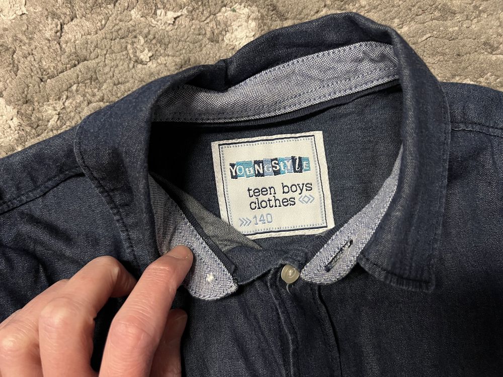 Koszula jeansowa 140 100% bawełna