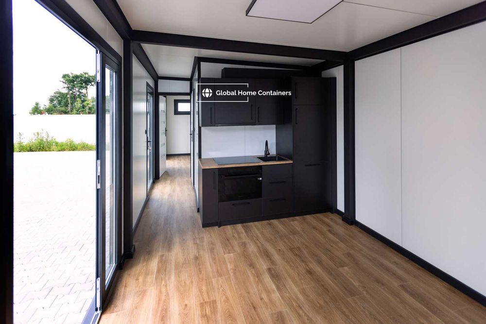Kontener mieszkalny 12x3m pawilon mieszkalny tiny house dom modułowy