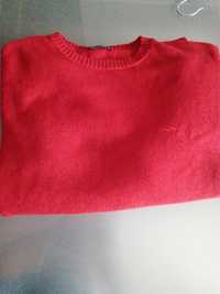Camisola Vermelha XL de malha 80% de lã da marca Nautical Nova