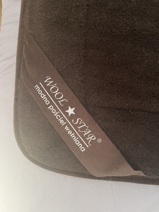 Kołdra/podkład wełniany Woolstar kolekcja pantera camel 90x200