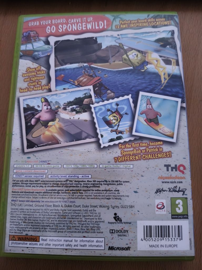 Gra Xbox 360 Spongebob Surf & Skate Roadtrip