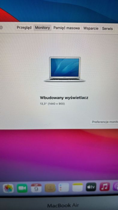 Apple MacBook Air A1466 13,3" 2013r. i5-8GB RAM 128GB SSD