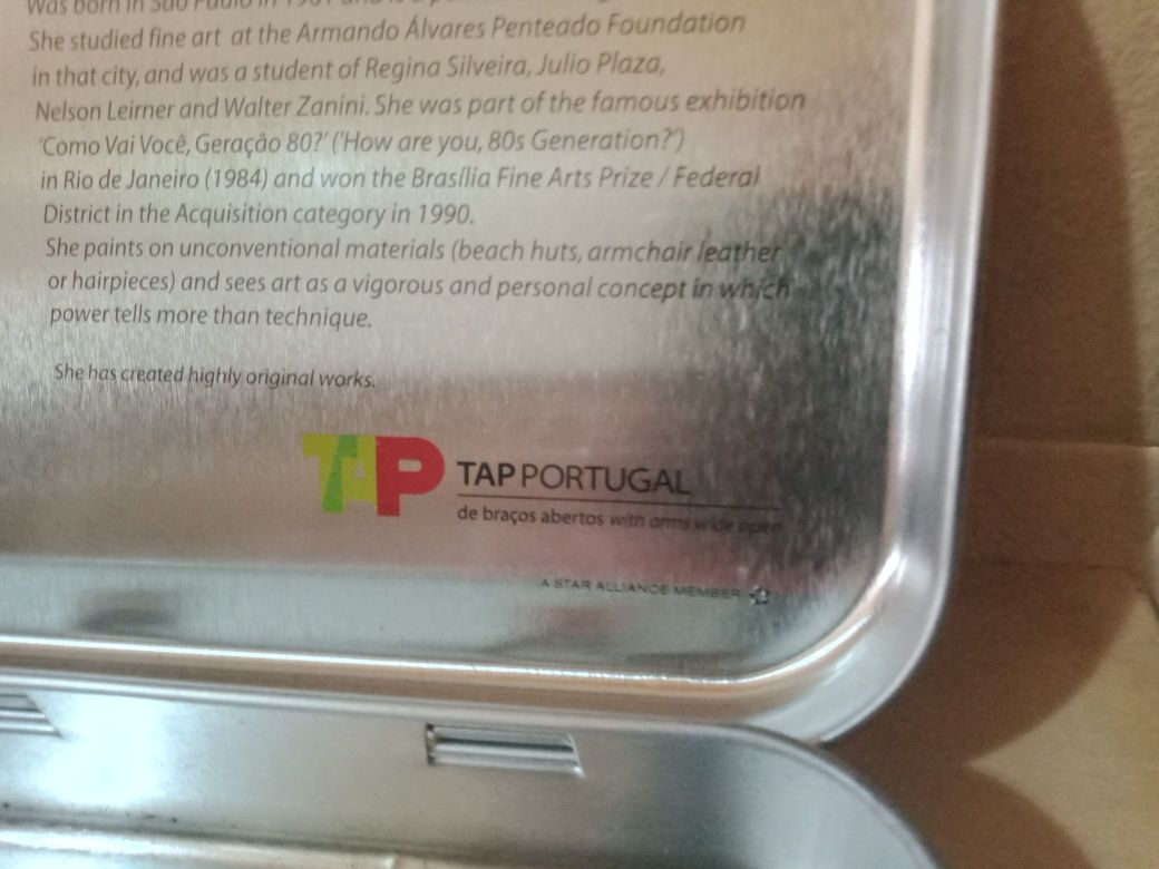 Estojos em lata de coleção TAP air Portugal