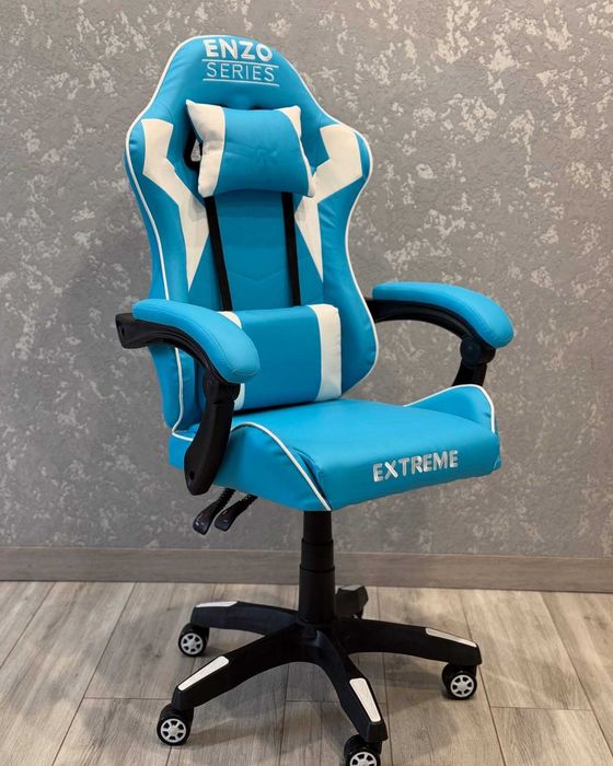 Компютерне крісло на колесах з екошкіри +2подушки РІЗНІ КОЛЬОРИ Крісла