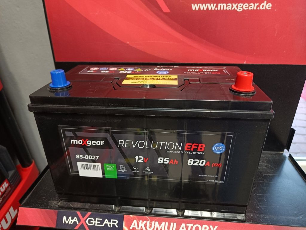 Akumulator 12V 85Ah 820A EFB JAPAN MAXGEAR -wymiana dowóz