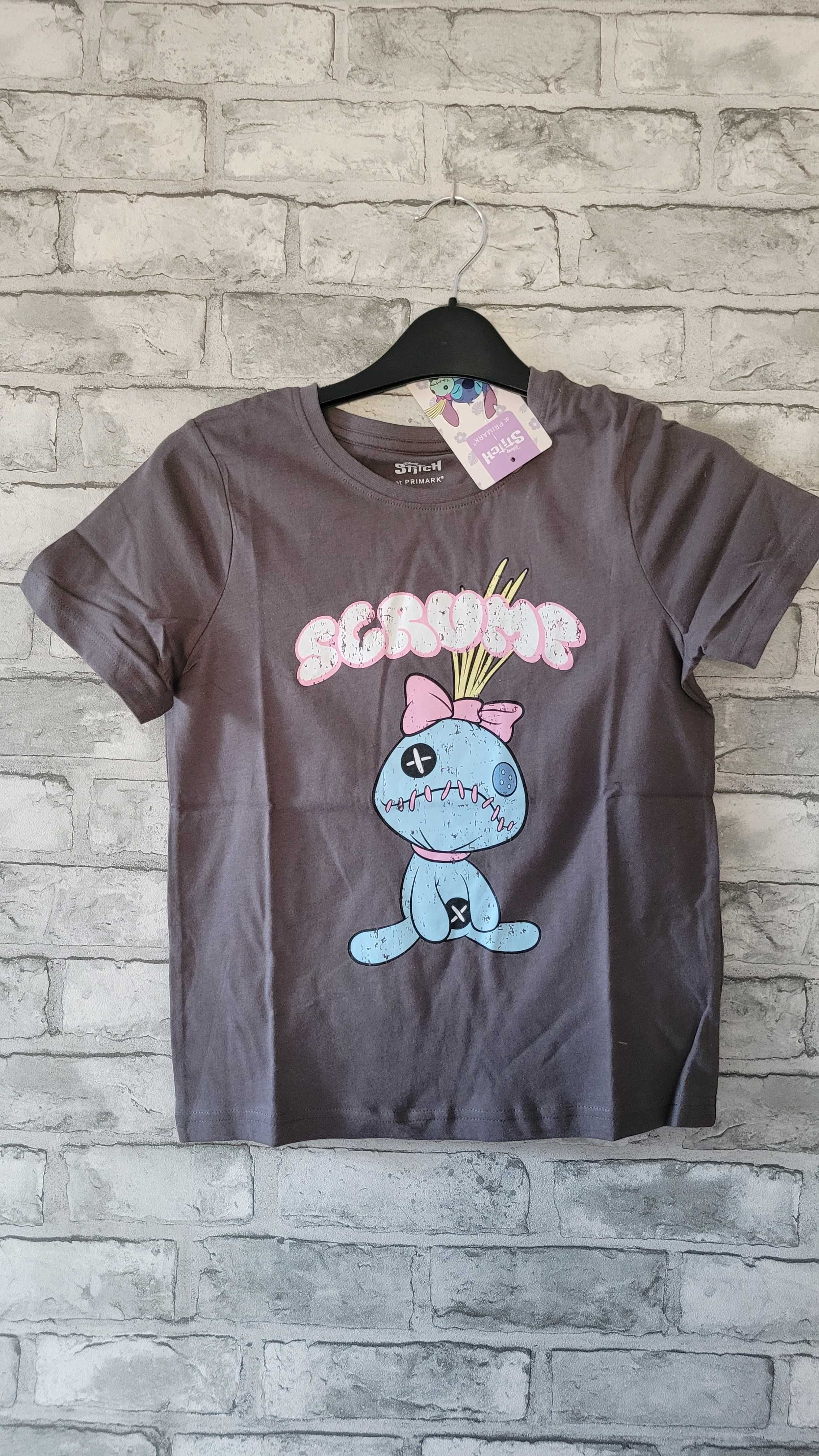 Letni T-shirt ze Scrumpem z bajki Disneya o Stitchu PRIMARK