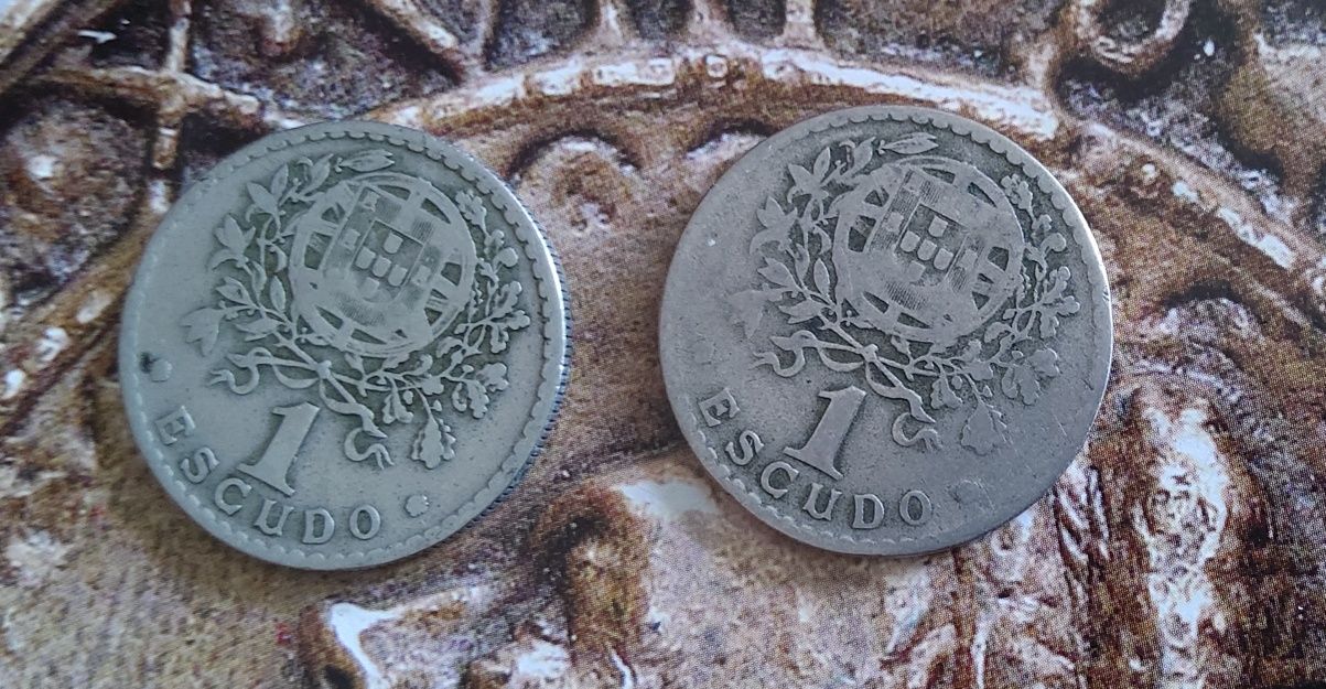 7324# República lote 2 moedas 1 escudo 1939/1944 ( datas difíceis )