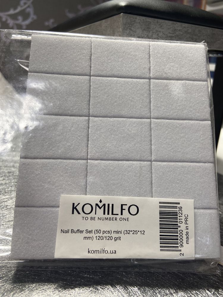 Komilfo nail baffer set 120/120 комильфо баф пилка для ногтей