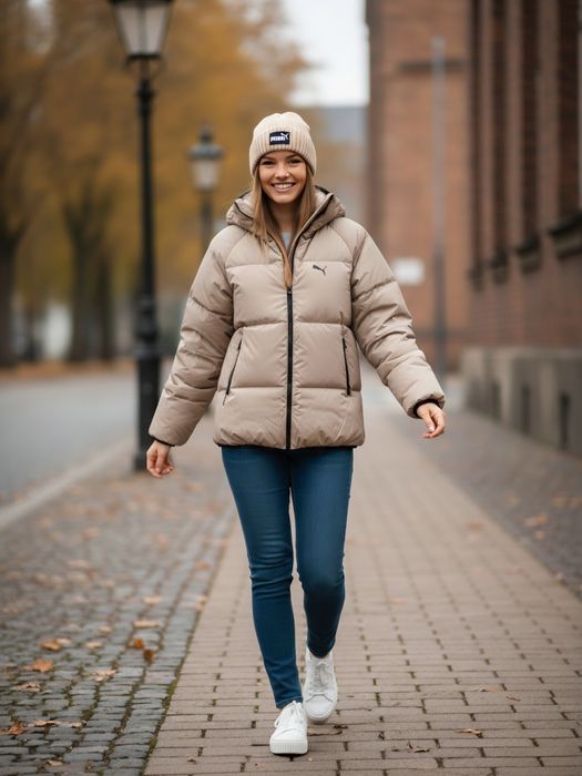 США! Теплі зимові жіночі пуховики Puma Down Puffer Оригінал! XS-M