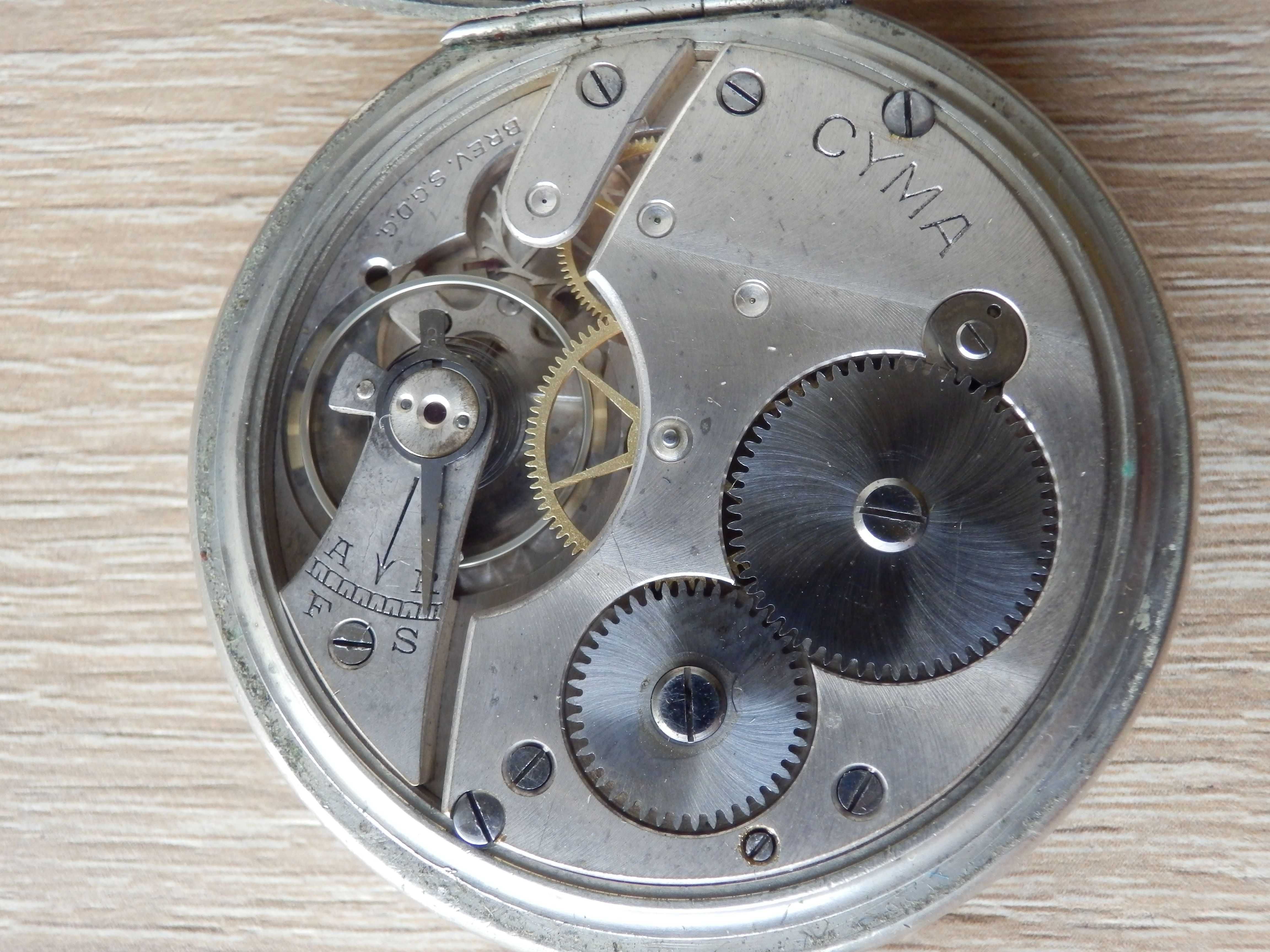 Stary zegarek kieszonkowy Cyma - działa - real foto - OKAZJA!