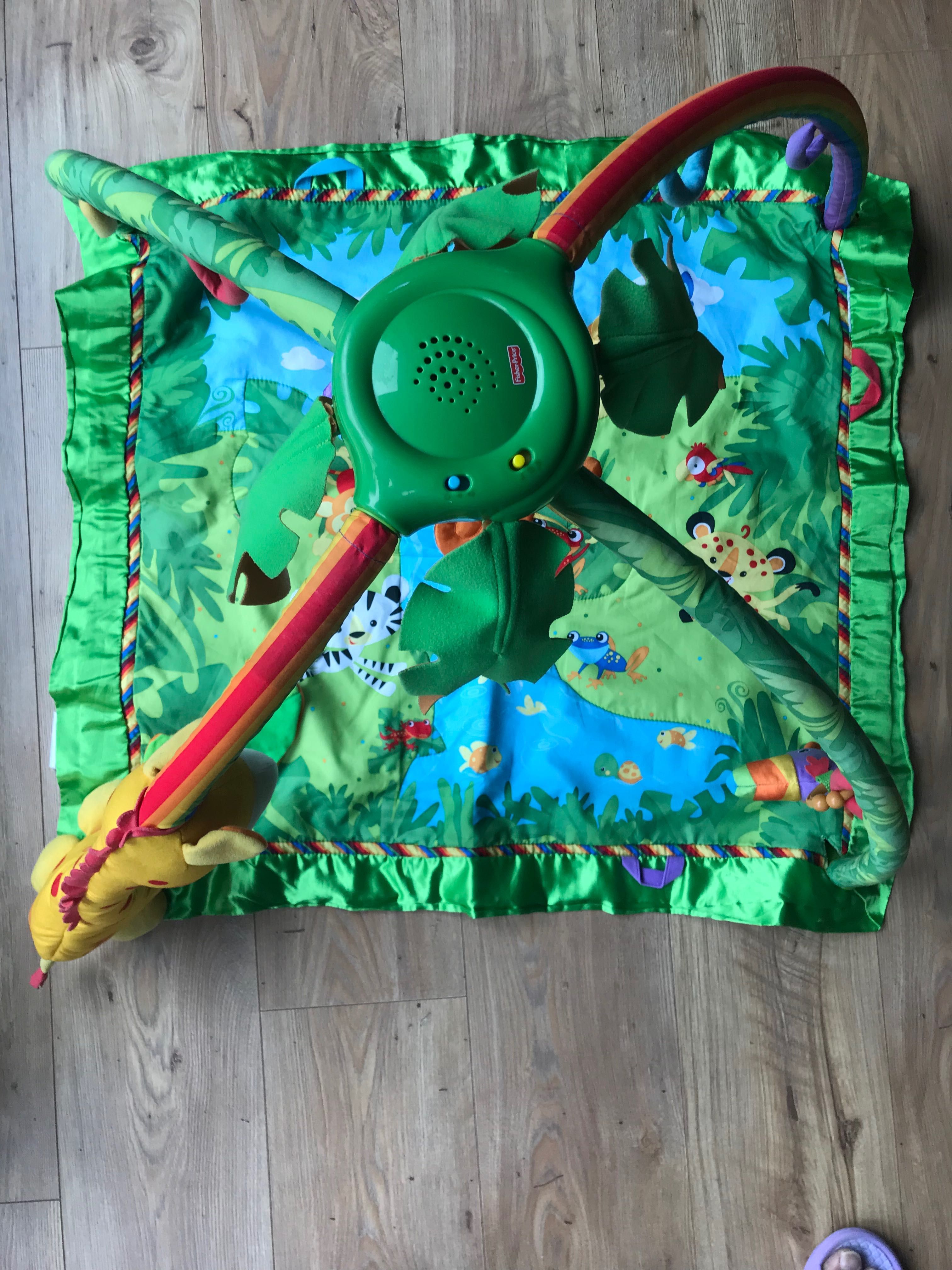 Mata edukacyjna rainforest Fisher Price Zyrafa las tropikalny