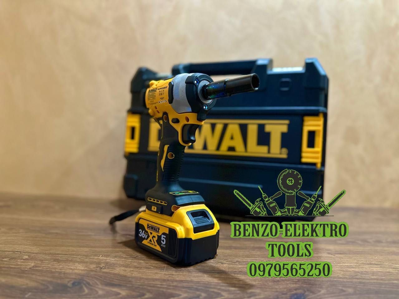 Гайковерт винтоверт 2/1 DeWALT 447Nm 36V5A патрон дрель ударні головки