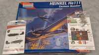 Heinkel He-111, Monogram 1:48 + kalki, maski i żywice. Rarytas! Model