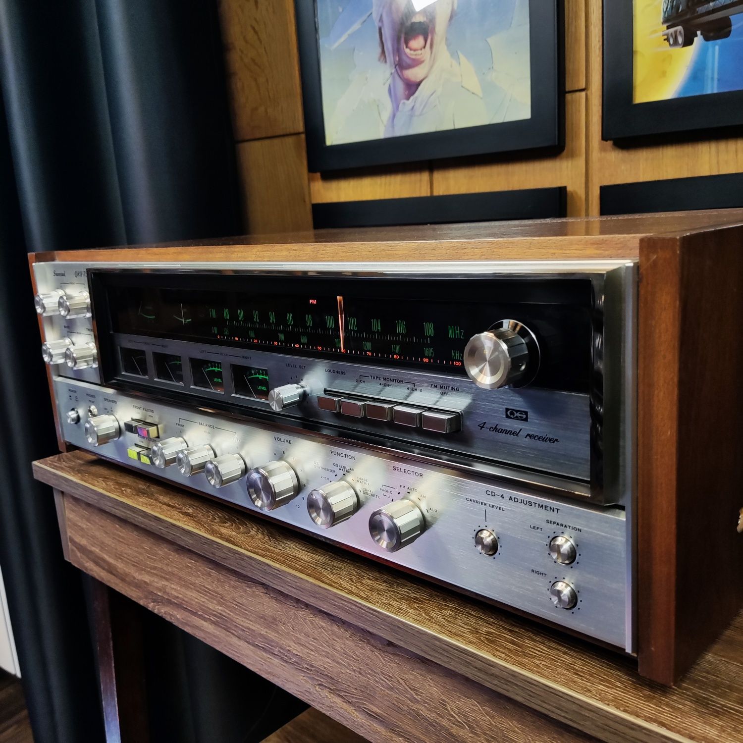 Amplituner Sansui QRX-7500 4-channel QS receiver Vintage