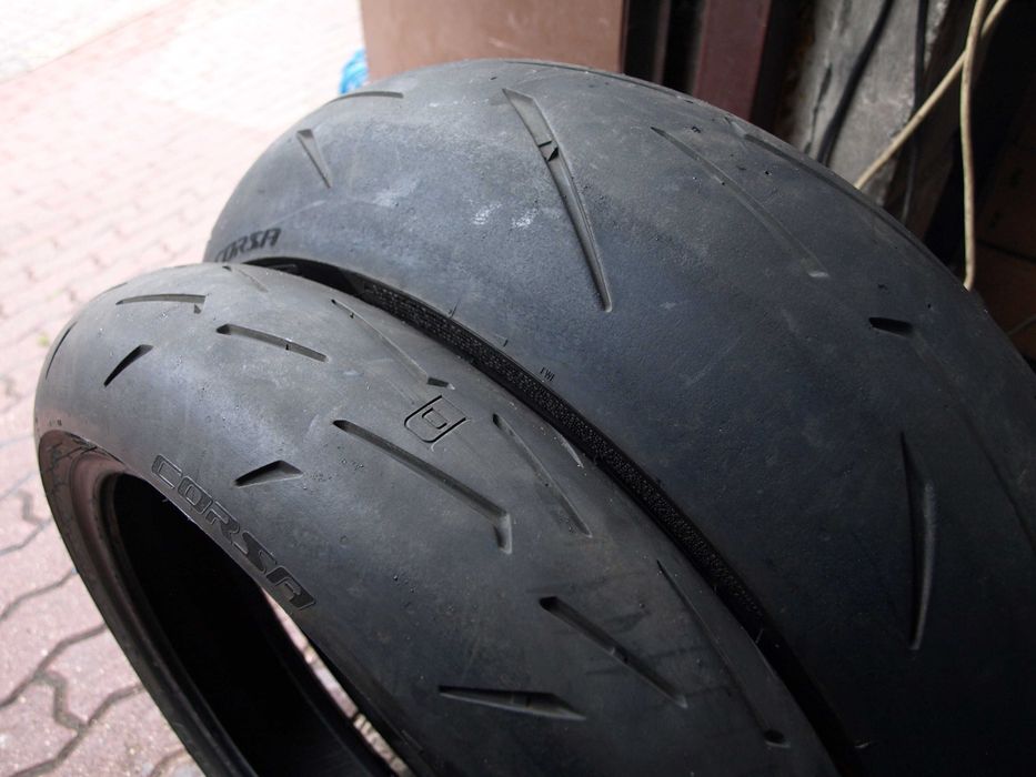 Prawie Nowe Opony Pirelli Diablo 120/70zr17 i 190/55zr17 Motocyklowe