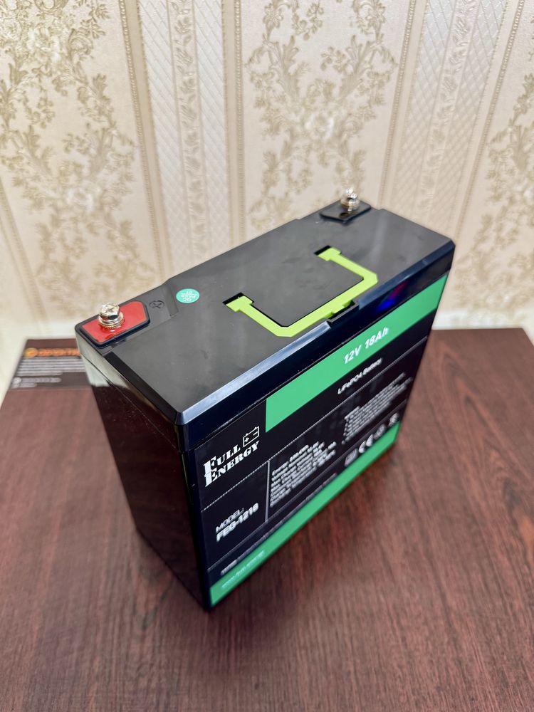 Аккумулятор LiFePO4 литий ИБП, ДБЖ, UPS ,  12В 18А Full Energy FEG-12V