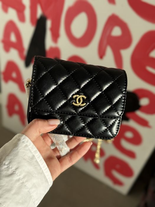 Сумка Chanel mini шкіра | чорна