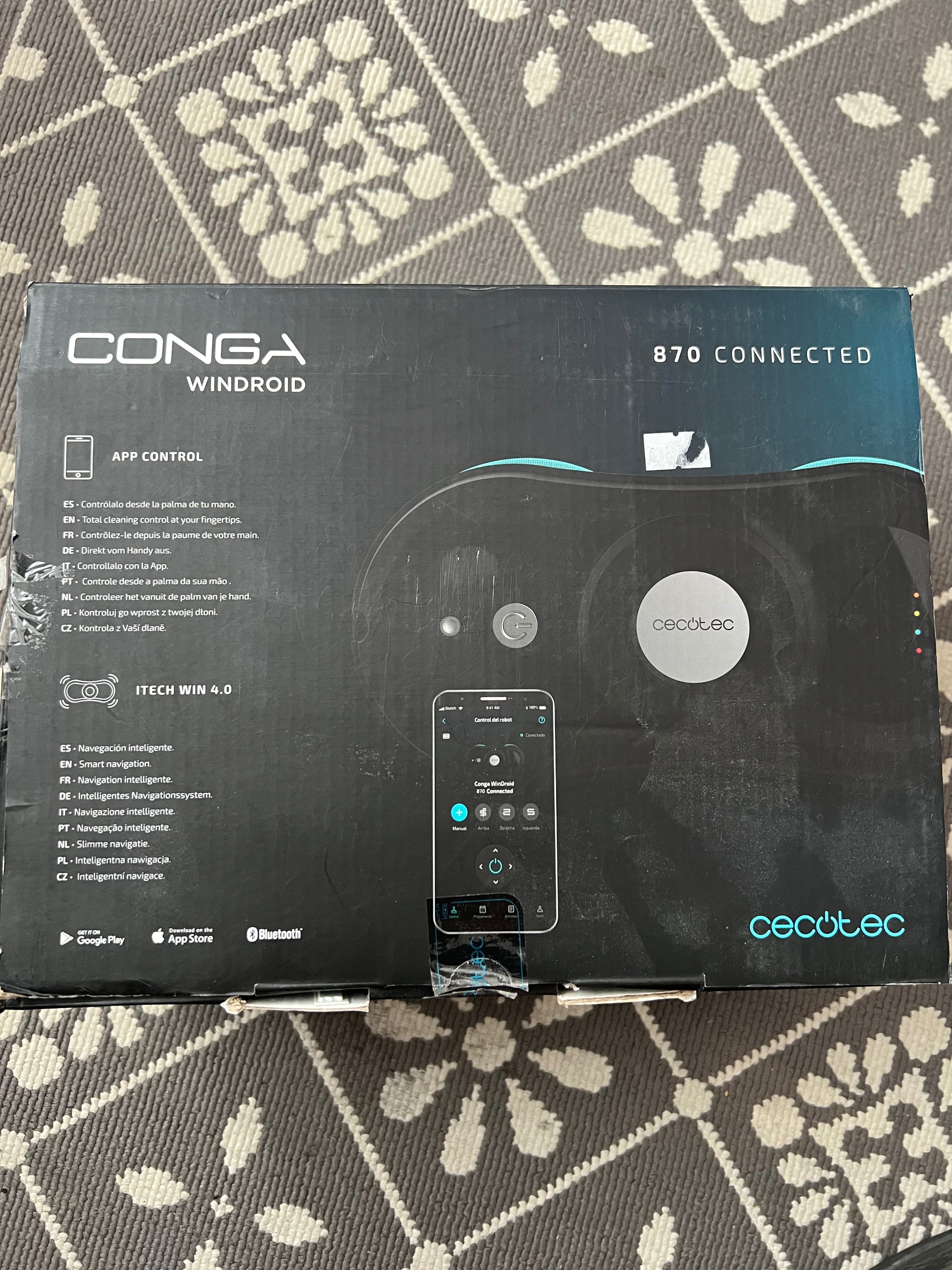 Cecotec Windroid 870 Connected
Robot do mycia Okien z pilotem