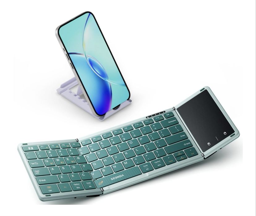 Складная беспроводная клавиатура SEENDA KXW1 с тачпадом (Bluetooth)